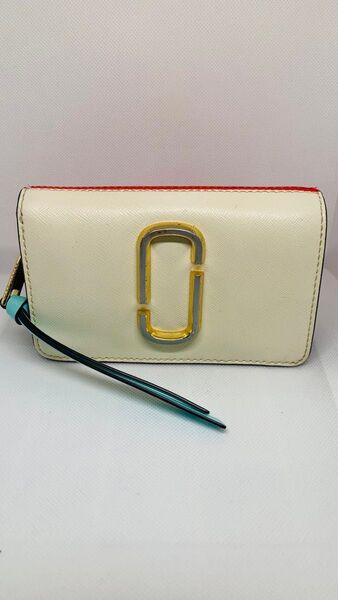 MARC JACOBS 美品 Marc Jacobs マークジェイコブス スナップショット 二つ折り財布