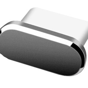 iPhone アンドロイド コネクタカバー コネクタキャップ USB-C Type-C用 グレー