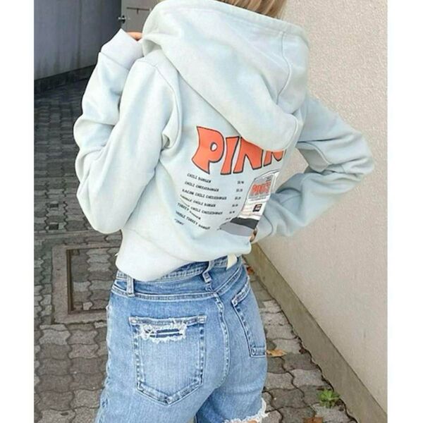 GYDA×PINKS スウェットショートパーカー(ミント)