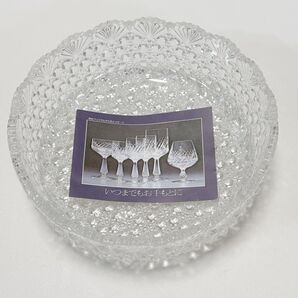 【保谷硝子】 HOYA フルーツ皿 クリスタルガラス 切子