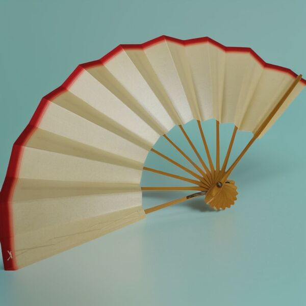 舞扇 13 未使用 美品 9寸 扇子 天紅 日本舞踊 舞台