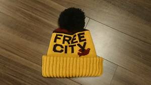 4,5回着 FREE CITY ニットキャップ 