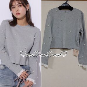 新品 Apuweiser-riche パールカットソー