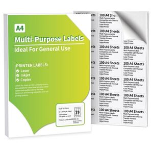 2100ステッカー 63.5×38.1mm ステッカー100枚 自己粘着式の住所送付ラベルシート