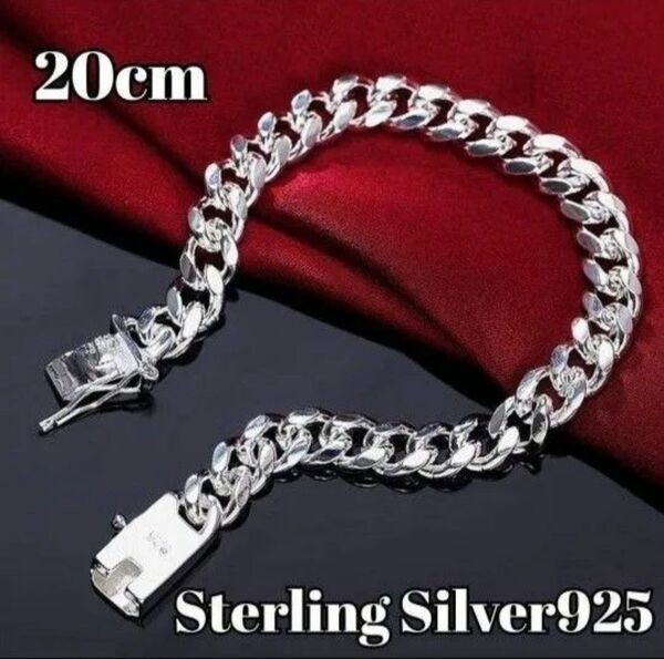 S925 刻印 喜平 シルバー チェーン ブレスレット メンズ ストリート 20cm Silver925 シルバーアクセサリー