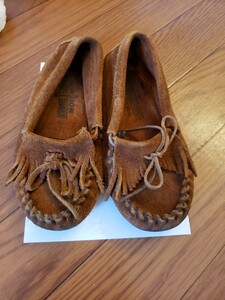 ミネトンカ　MINNETONKA　モカシン　キッズ　子供　19センチ