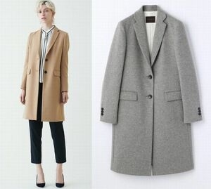 TOMORROWLAND collection wool cashmere Chesterfield coat size 36 gray 