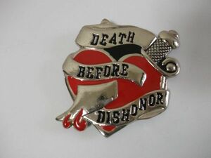 ◆DEATH BEFORE DISHONOR◇バックル◆金属◇ベルト◆