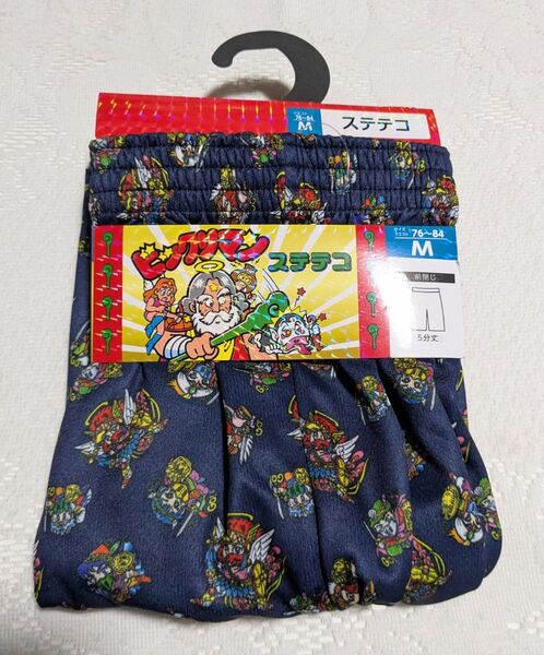 ビックリマン メンズ ステテコ ルームパンツ Мサイズ 青 ポリ100% 新品
