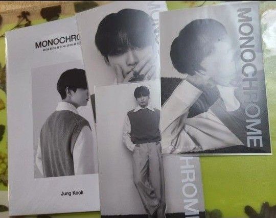 BTS MONOCHROME Postcard Book.Printed Photo JUNGKOOK