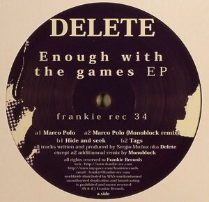 新品未使用 Delete / Marco Polo -Monoblock Remix- 12inchレコード　送料無料 (0202)