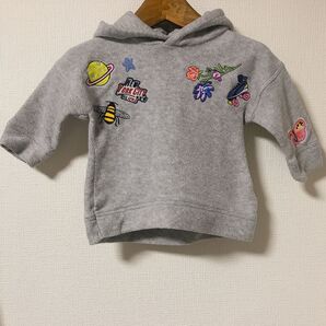 next ネクスト 刺繍フリースパーカー ベビー 6〜9ths