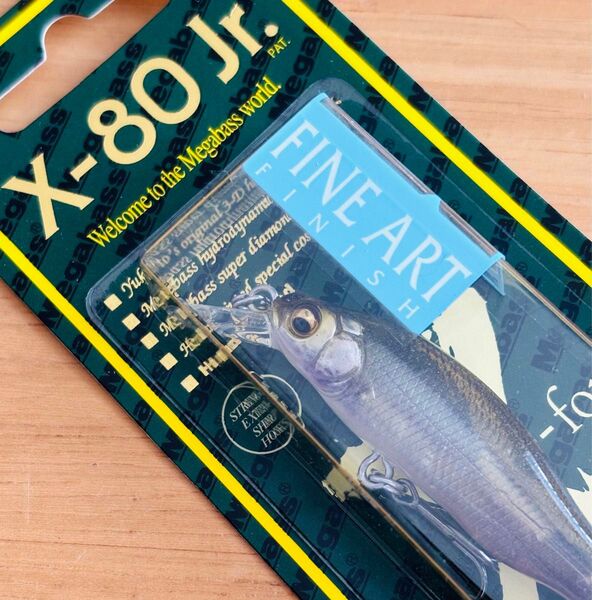 新品 Megabass メガバス X-80Jr. FINE ART FA GHOST WAKASAGI / FA ゴーストワカサギ