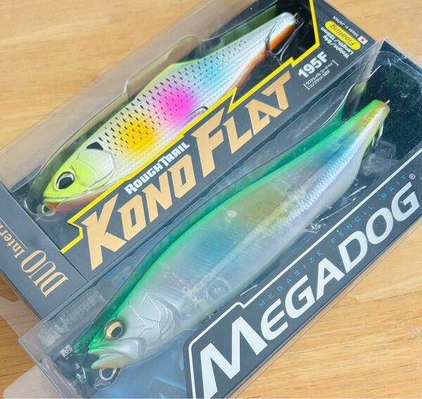 新品2個セット Megabass メガバス MEGADOG メガドッグ 220 / デュオ DUO コノフラット 195F
