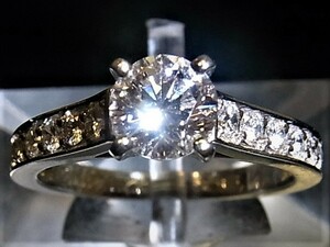 [Tokyo Yanaka Pawn Shop] Pt950 Platinum Cartier Cartier Solitaire Ring 1895 Обручальное кольцо