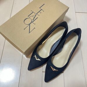 LE TALON 5cmポインテッドVカットメタル パンプス