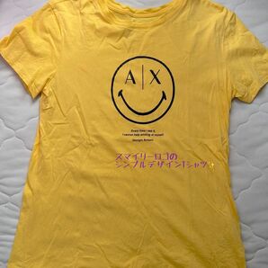 Armani Exchange スマイリーワールド スマイリーフェイス Tシャツ