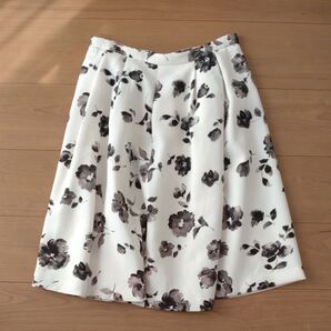 花柄 スカート ひざ丈