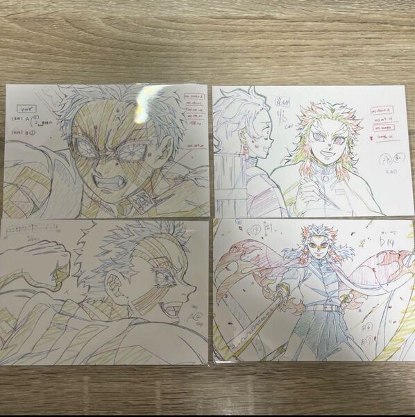 鬼滅の刃 原画ポストカード 煉獄杏寿郎 猗窩座