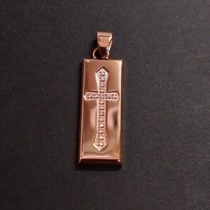 未使用 金属アレルギー対応 十字架 ペンダント サージカルステンレス チャーム