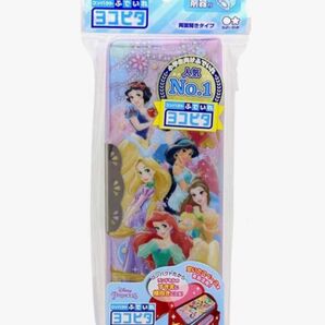 サンスター文具 ディズニー ペンケース コンパクトふでいれ ヨコピタ ホログラム プリンセス S1313150 筆箱 両面開き