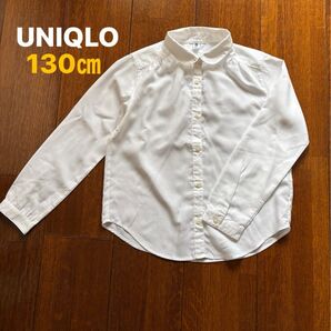 UNIQLO ユニクロ キッズ ブラウス シャツ 130㎝ 長袖