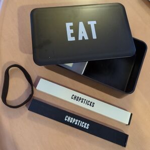 ランチボックス EAT 中仕切り付き 箸箱セット