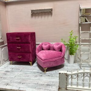ドールハウス 家具 引き出し ソファ