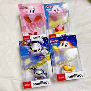 【未開封】星のカービィ カービィ ワドルディ メタナイト スマブラ amiibo セット アミーボ Nintendo