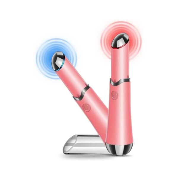 目元美顔器 4-in-1 多機能美顔器 温熱 2色LED 美肌 USB充電式