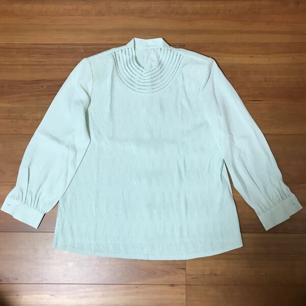 未使用 Itokin Blouse ブラウス ミントグリーン 38 イトキンブラウス セレモニー パステルカラー