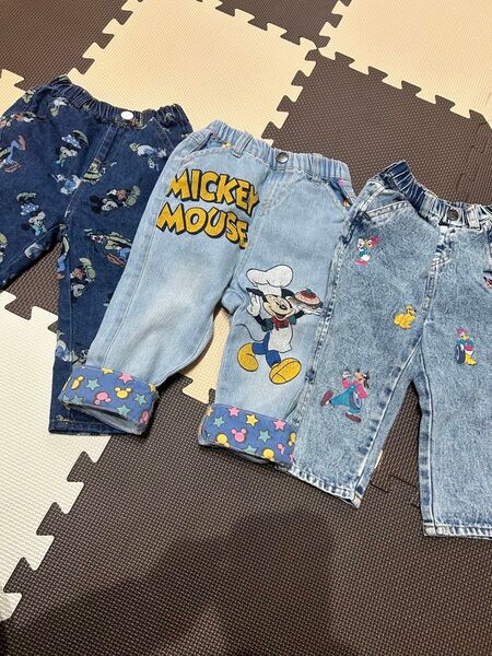 キッズ 90 3点セット ミッキー