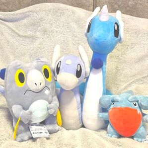 ポケットモンスターぬいぐるみ ドラゴン4点セット(セビエ、フカマル、ミニリュウ、ハクリュウ)