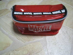 新品　マーベル MARVEL フルオープン　ペンケース 　赤