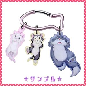 ディズニー CAT DAY 2024 猫の日 マリー フィガロ ルシファー カラビナ 新品未使用 キーホルダー