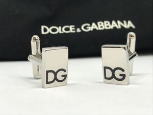  Dolce & Gabbana itly DG× серебряный запонки кафф links 