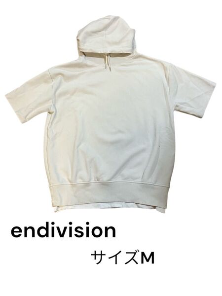 endivision 半袖パーカー サイズM オフホワイト
