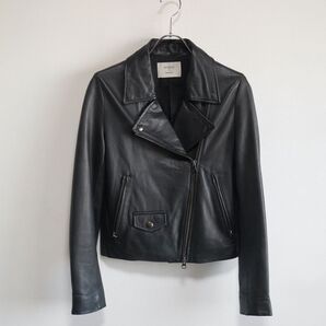 STUDIOUS ラムレザー ダブルライダースジャケット★スティディオス 羊革