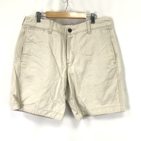 Abercrombie & Fitch/アバクロ★ハーフパンツ【34/股下21cm/ivory/ivory】ズボン/Pants/Trouser◆BH929