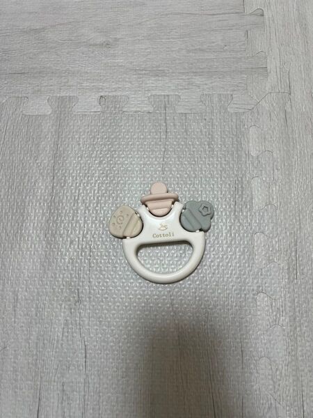 cottoli 歯固めラトル シャーベットカラー バースデイ 歯固め ベビー ベビーおもちゃ ベビー用品 赤ちゃん