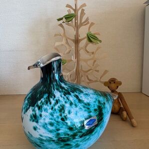 オイバ・トイッカ OIVA TOIKKA BIRD 1983Green bird イッタラ