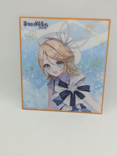 Snow Miku 2025 HMV限定 クリア色紙 鏡音リン 初音ミク