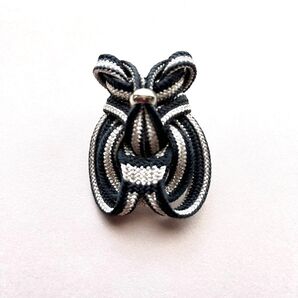 組紐ハンドメイド ふくろうのブローチ