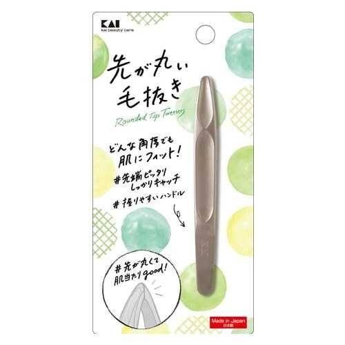 ★新品未使用★貝印KAI先が丸い毛抜き&がっちりキャッチ毛抜き2点セット★