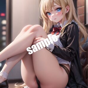【高画質 M11】AIメイド美少女 イラスト A4サイズ ポスター【まとめ買い歓迎】