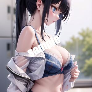 【高画質 S04】AI制服美少女 イラスト A4サイズ ポスター【まとめ買い歓迎】