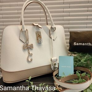 キレイです!SamanthaThavasa 2weyバイカラーハンドバッグ レディアゼル