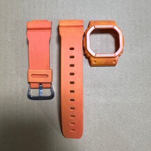 CASIO DW-5600WS-4JF ベルベゼ バンド オレンジ