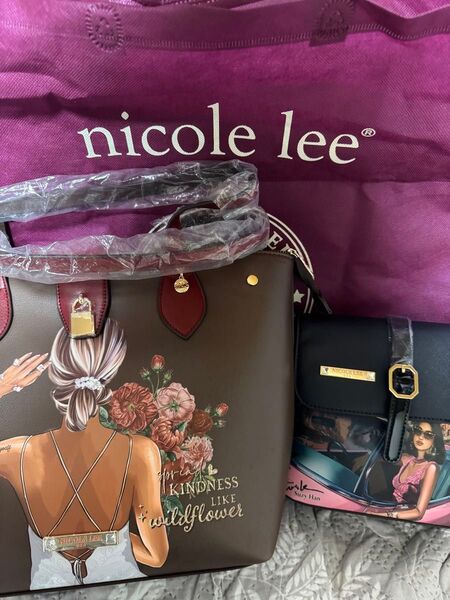 【新作】ニコールリー nicole lee トートバッグ/ショルダーバッグセット
