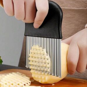 ポテトカッター 波形カット サラダカッター 片用 スライサー 1個入り